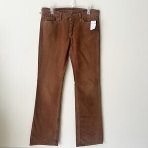 7 For All Mankind Corduroys Size 32/14 NWT Vintage Y2K Made in USA Low Studded